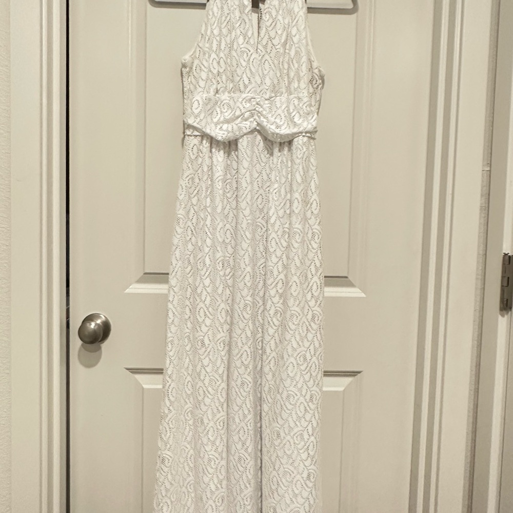 Emma & Michele White Lace Dress
